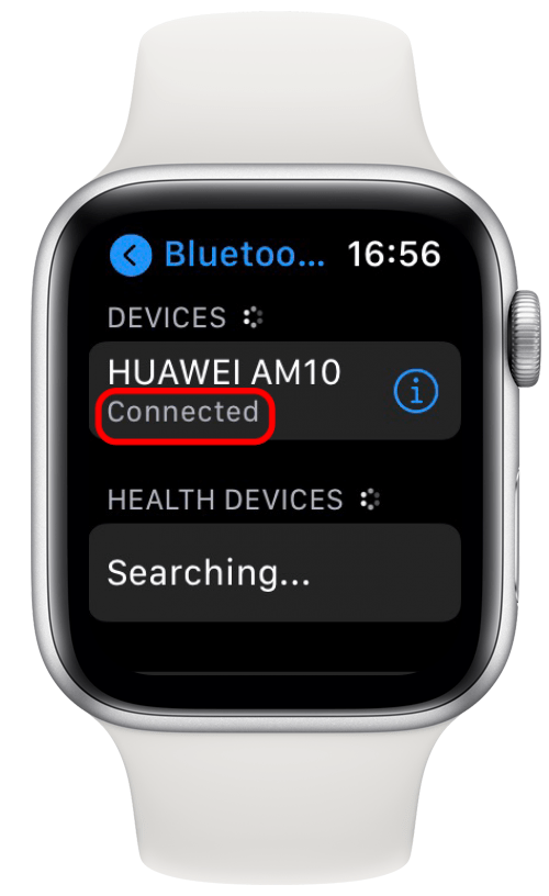 Conexión de un dispositivo bluetooth al Apple Watch