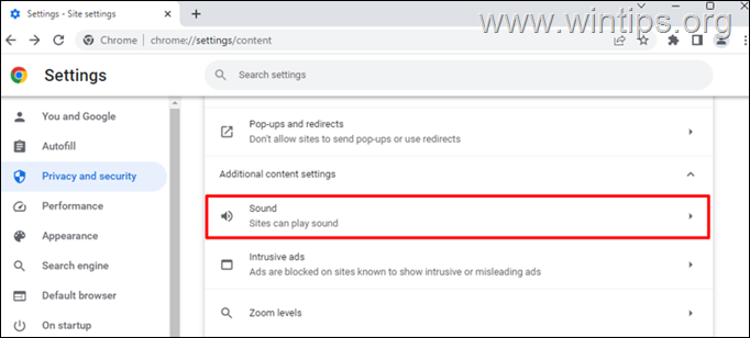 Jak wyregulować dźwięk w Witrynach – Chrome