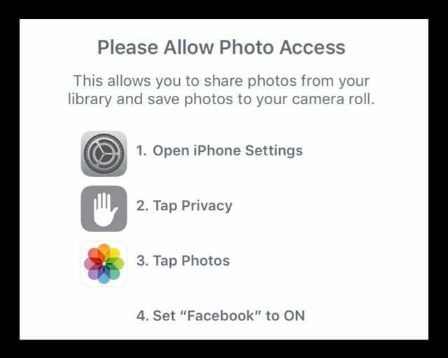 iPhone не сохраняет фотографии из Facebook в iOS 11? Как исправить
