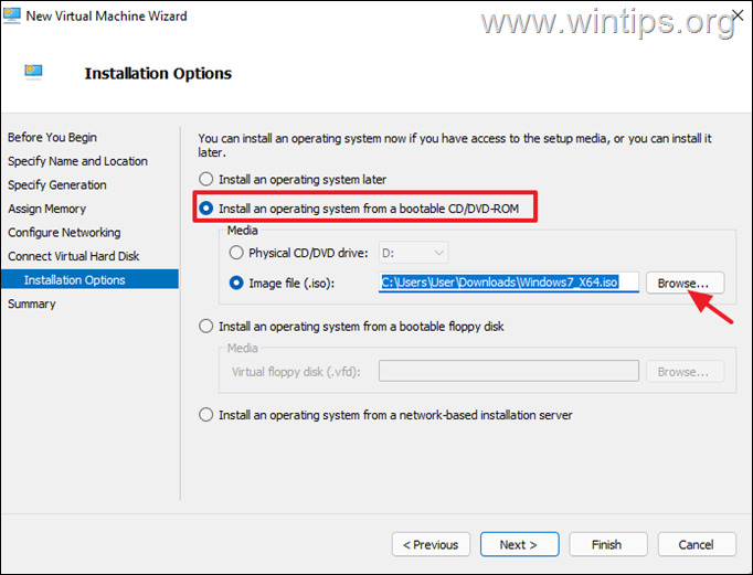 système d'exploitation de configuration hyper-v