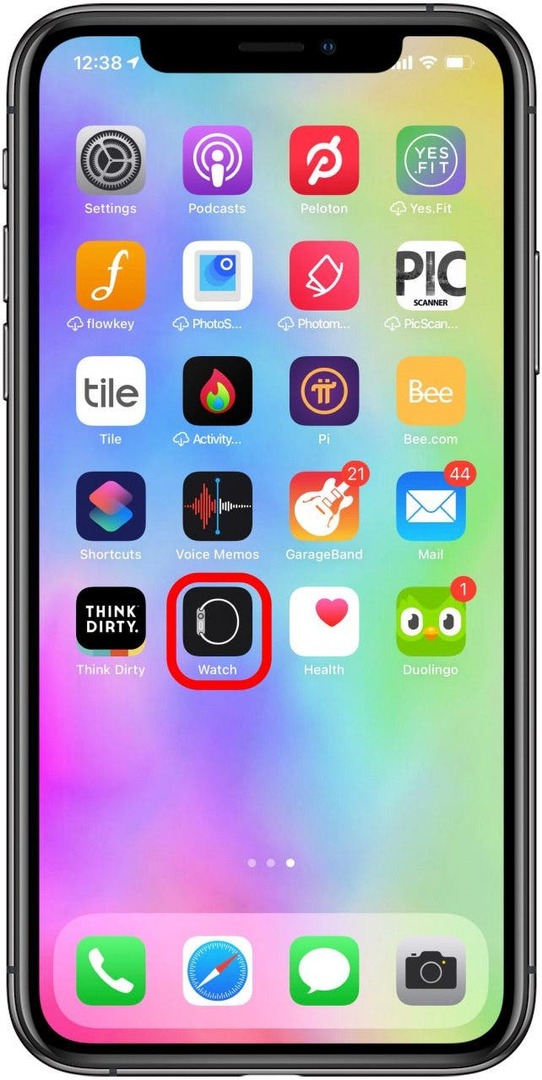 Ανοίξτε την εφαρμογή Watch στο iPhone σας