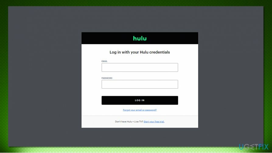 Warte, bis Hulu es repariert