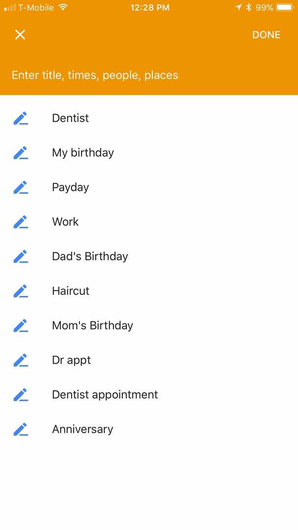 Uma olhada no Google Agenda, Minha agenda favorita do iPhone