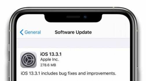 iPadOS ir iOS 13.3.1 programinės įrangos naujinimas