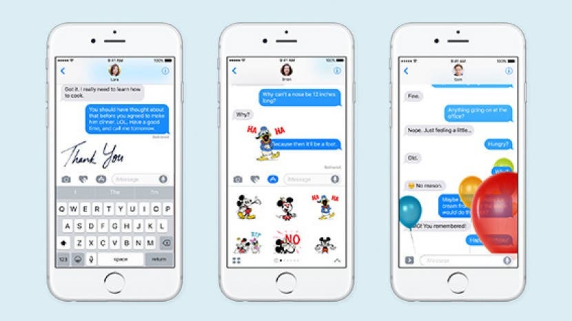 Votre guide de l'application Messages dans iOS 10