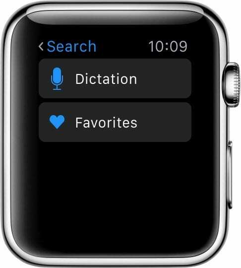 Diktering på Apple Watch