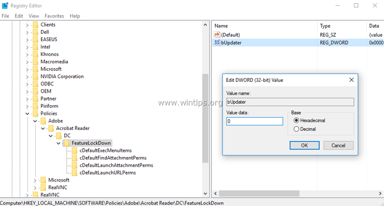 Adobe Acrobat Reader DC-Update deaktivieren