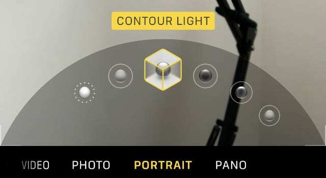IPhone पोर्ट्रेट मोड में प्रकाश प्रभाव