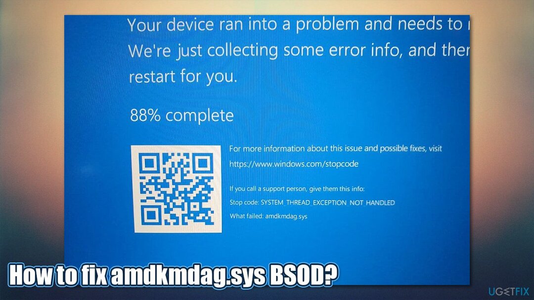 Как исправить ошибку amdkmdag.sys в Windows 10? 