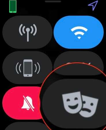 Prepínač režimu divadla na hodinkách Apple Watch