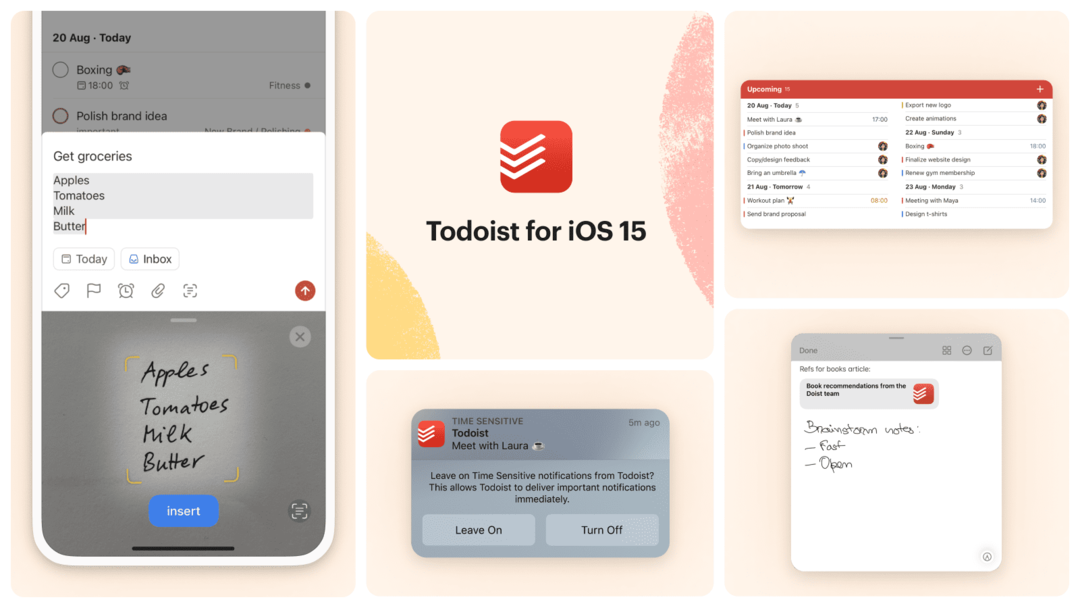 แอพ iPhone ฟรีที่ดีที่สุด - Todoist