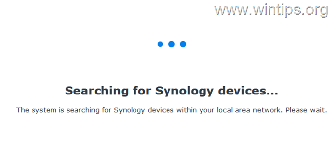 Synology NAS: n käyttöönotto ensimmäistä kertaa.