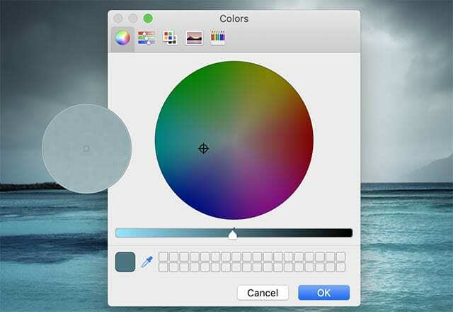 Ustvarjalni nasveti - izbirnik barv Apple