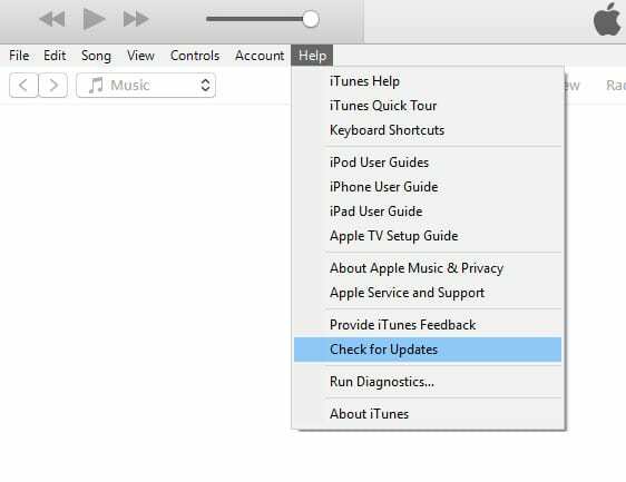 Проверете за актуализация на iTunes, когато се изтегля директно от Apple