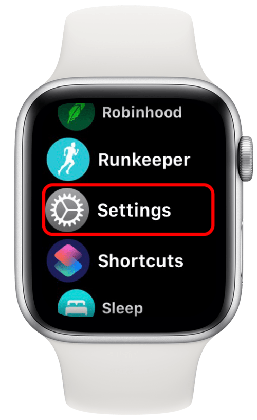 öppna inställningar Apple Watch är alltid på