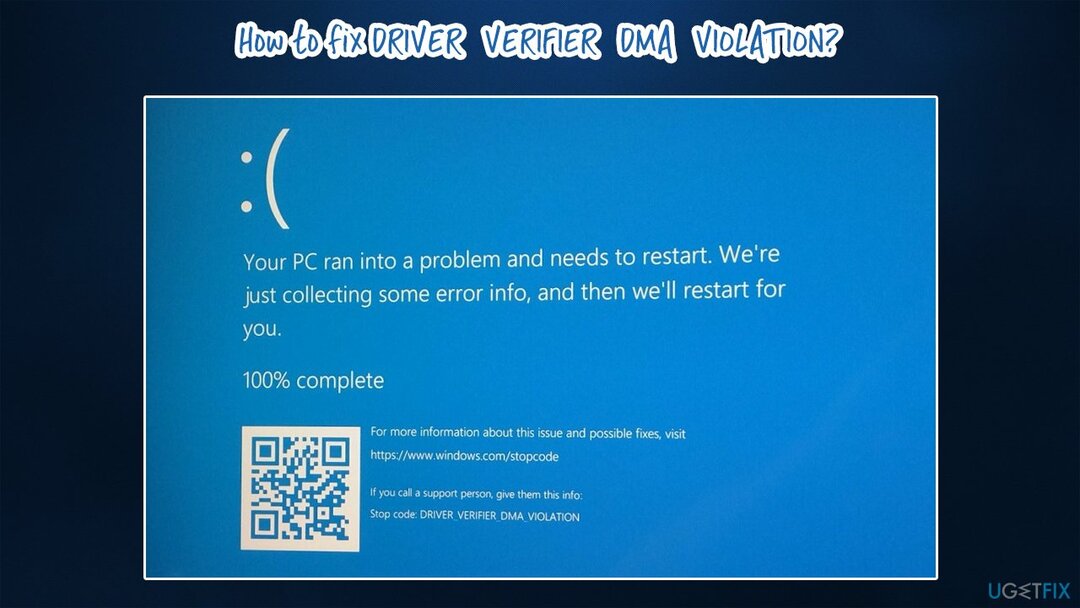 როგორ გამოვასწოროთ DRIVER_VERIFIER_DMA_VIOLATION შეცდომა Windows-ში?