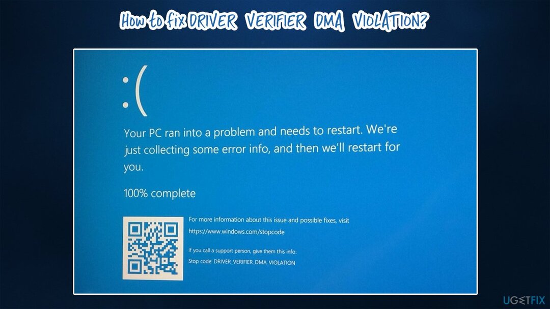 Kuidas parandada Windowsis viga DRIVER_VERIFIER_DMA_VIOLATION?