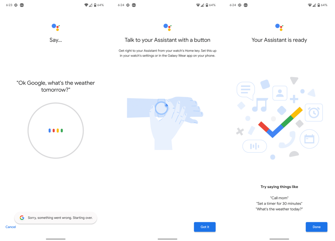 Sådan installeres Google Assistant på Galaxy Watch 4 - Opsætning - 3