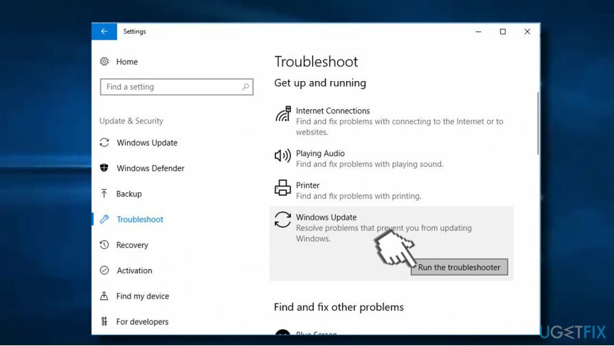 Suorita Windows Update Troubleshooter 2