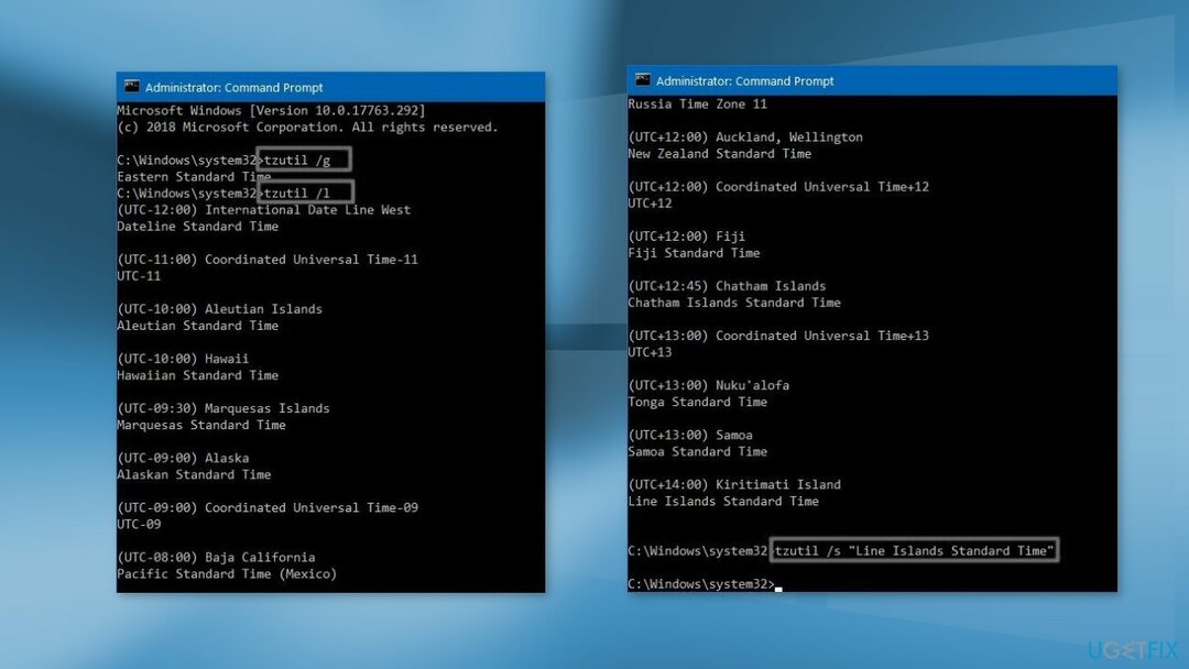 Regola la data, l'ora e il fuso orario utilizzando il prompt dei comandi