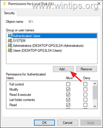 împiedicați accesul la unitatea locală