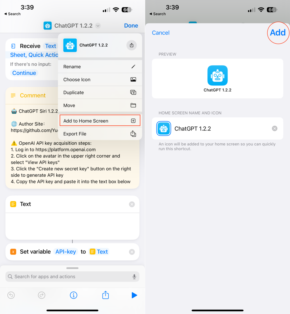 Como usar o ChatGPT no iPhone e iPad - Adicionar à tela inicial - 2