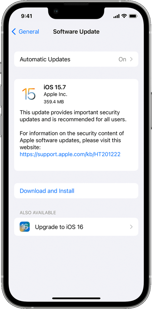 Как да актуализирате iPhone без Wi-Fi до iOS 16