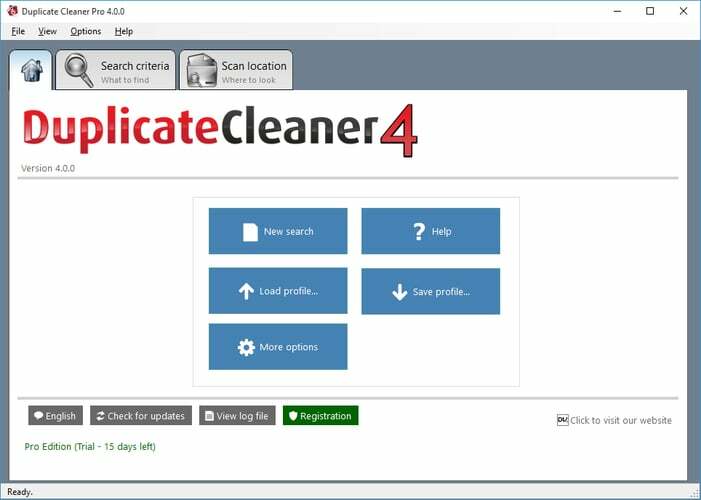 Duplicate Cleaner Pro programinė įranga