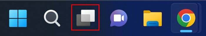 Alternativet Task View i Aktivitetsfältet för Windows 11