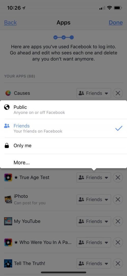Facebook-Apps löschen