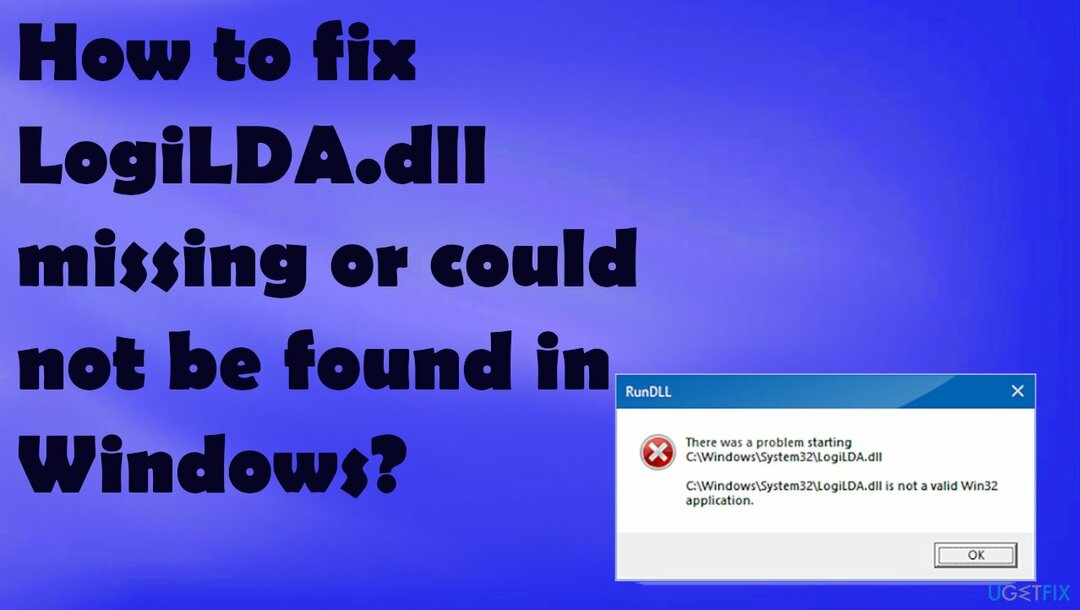 Trūkst LogiLDA.dll vai to nevar atrast sistēmā Windows