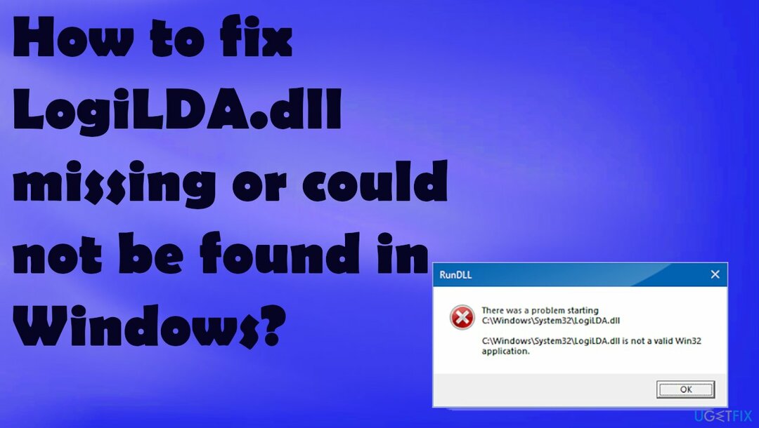 LogiLDA.dll مفقود أو تعذر العثور عليه في Windows