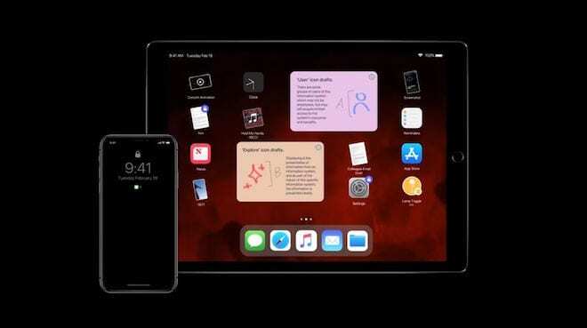 iPad Pron toivelista – tumma tila