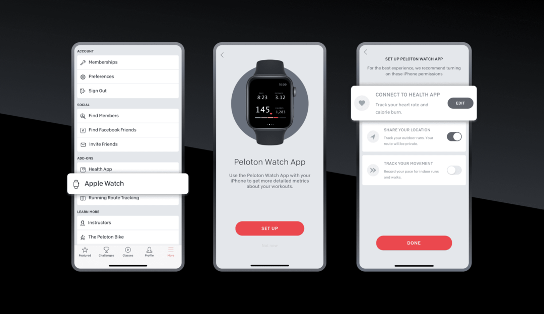 Uporabite Apple Watch s Peloton Steps