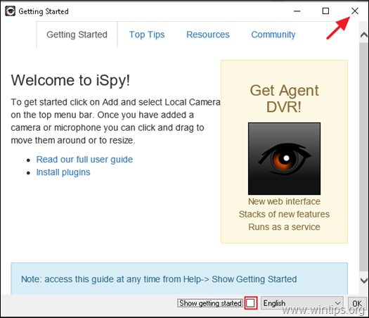 תוכנת מעקב וידאו iSpy.