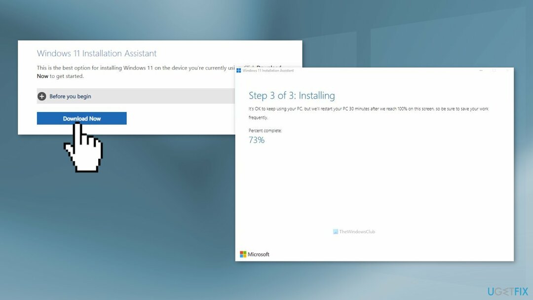 Verwenden Sie den Windows 11-Installationsassistenten