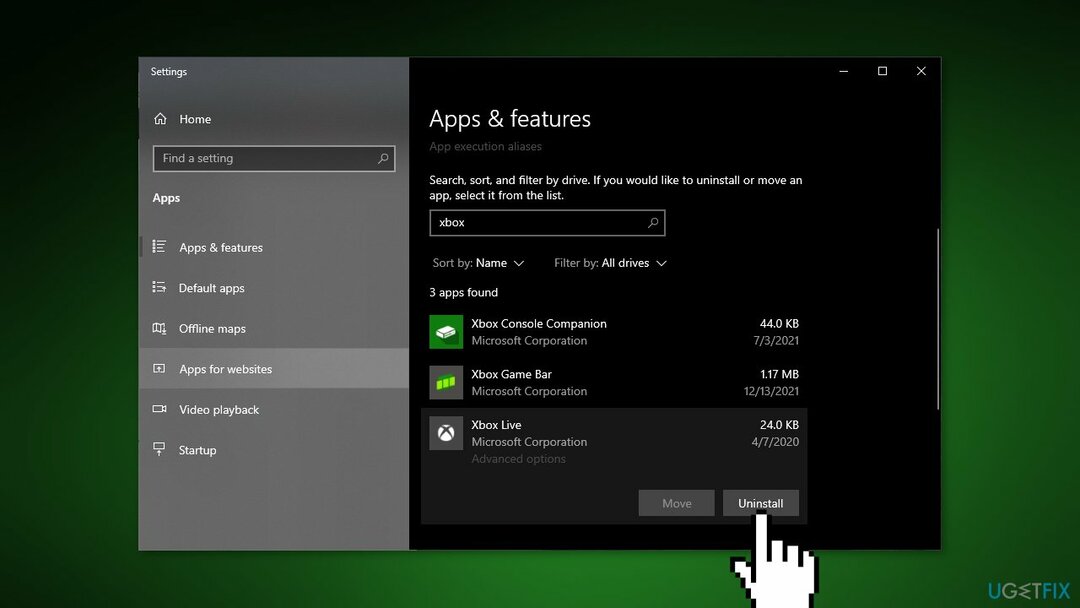 Reinstalla l'app Xbox