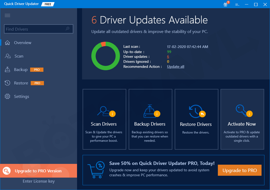 Quick Driver Updater -ohjelmisto