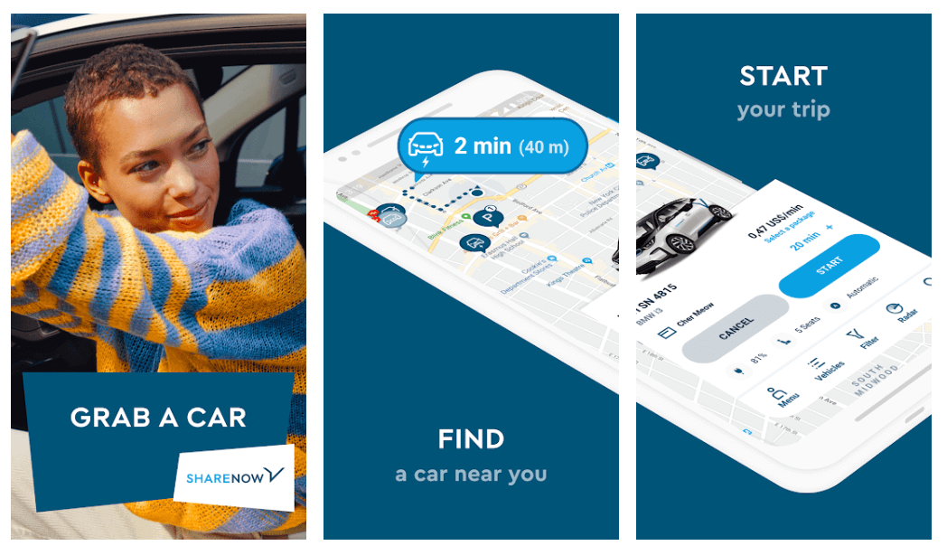 Car2Go - Beste Autovermietungs-App