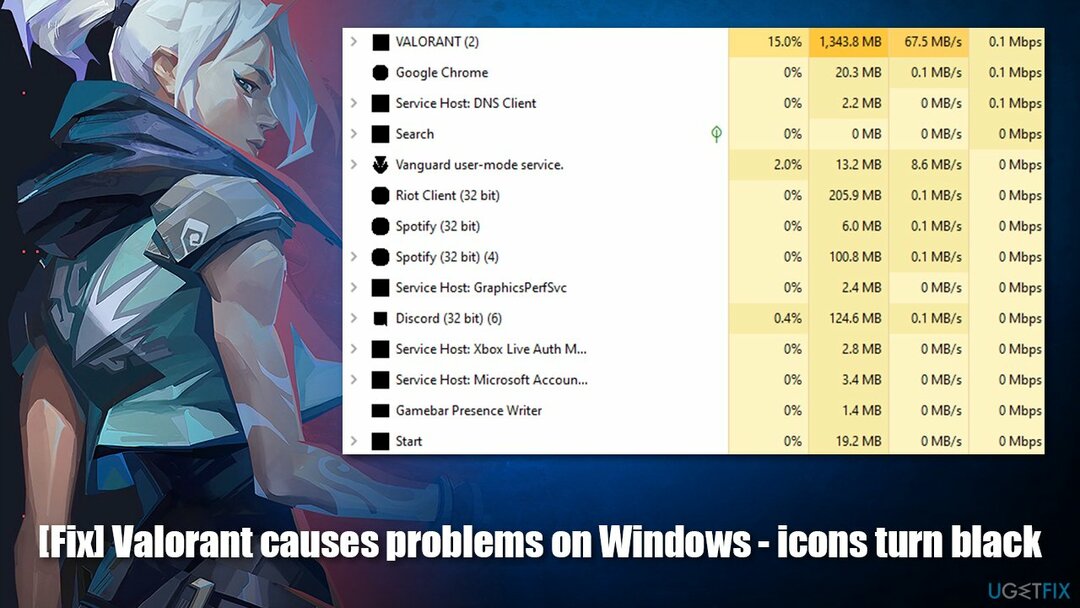 [Solución] Valorant causa problemas en Windows: los iconos se vuelven negros