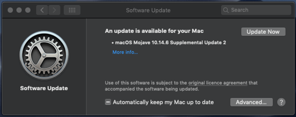 Actualice su dispositivo con regularidad para acelerar su Mac