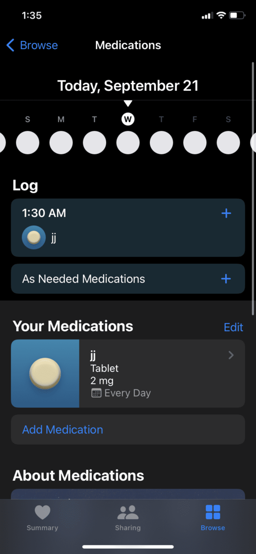 iOS 16 Comment partager vos médicaments dans l'application Santé