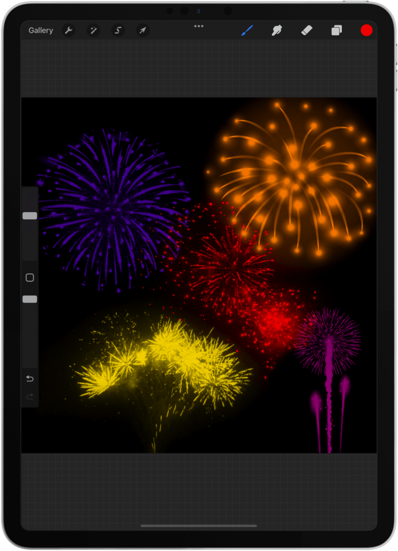 Fuochi d'artificio procreare francobolli gratis