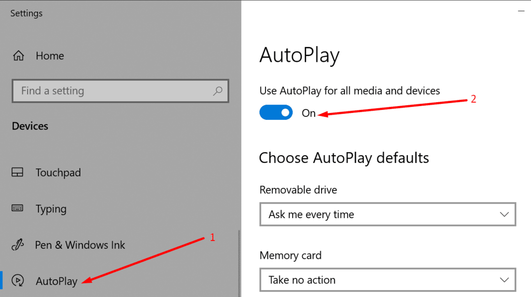 autoplay-innstillinger windows 10