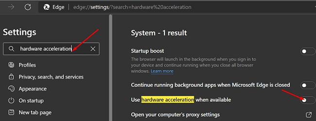 Microsoft-edge-disable-hardware-acceleration