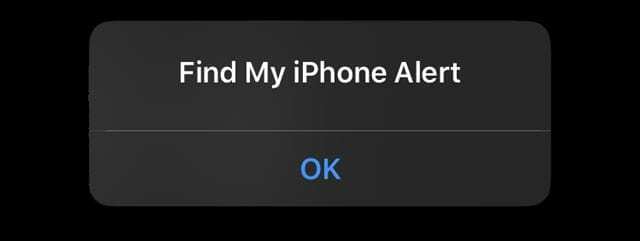 Find My iPhone Alert auf dem iPhone