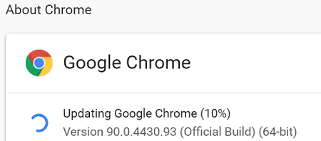 업데이트 확인 Google 크롬