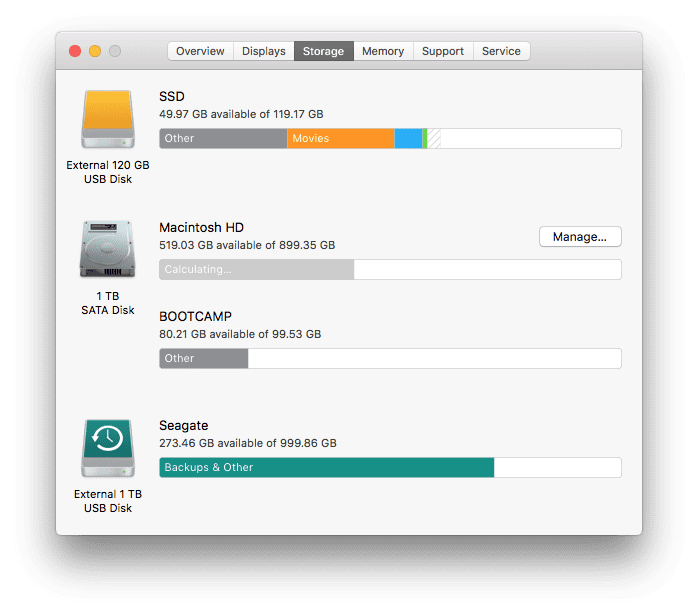 Lagringsoptimalisering i macOS Sierra