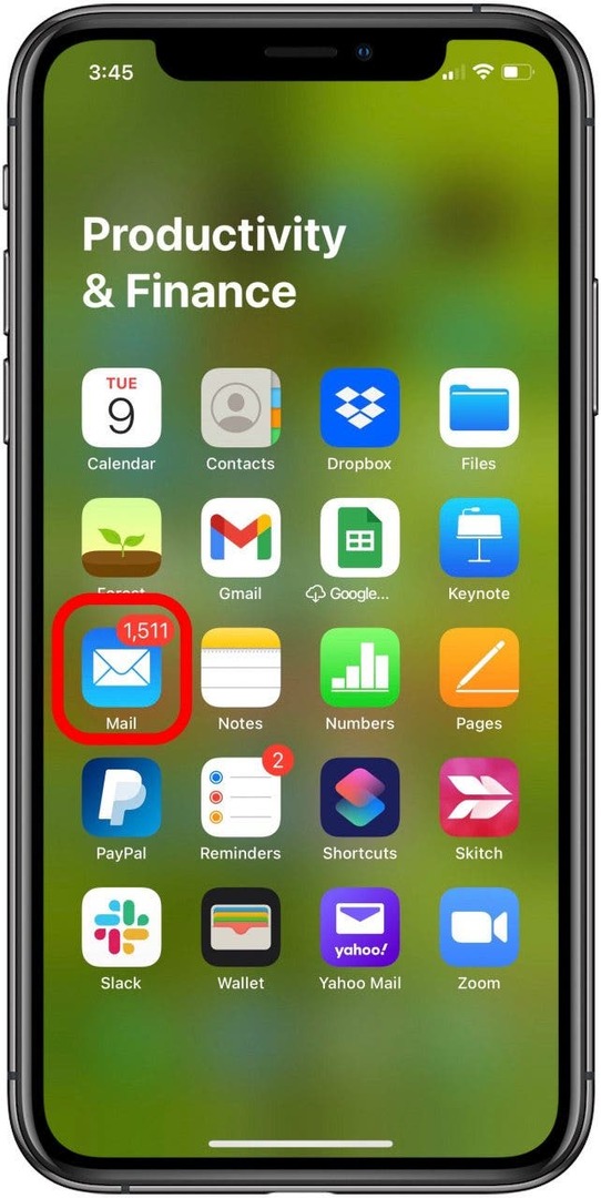 aplicația Apple Mail