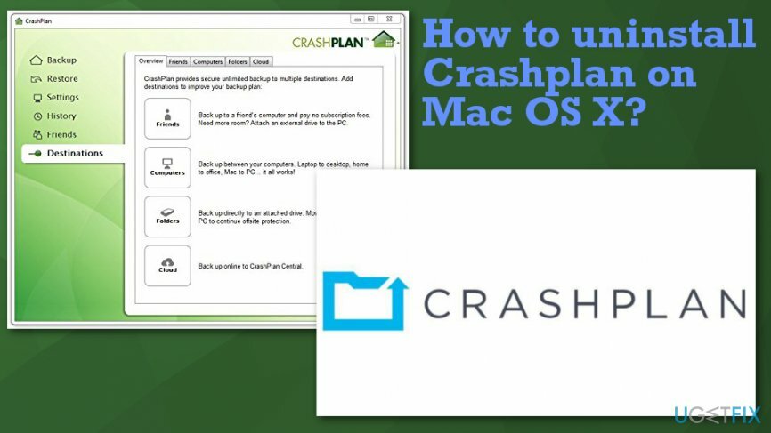 Atinstalējiet CrashPlan operētājsistēmā Mac